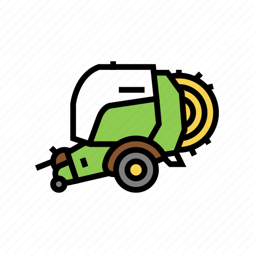 Baler, farm, tool, equipment, transport, manure icon - Download on Iconfinder