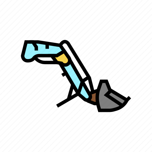 Front, end, loader, farm, tool, equipment icon - Download on Iconfinder