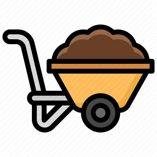 And, equipment, wheelbarrow, construction, agriculture, soil, barrow icon - Download on Iconfinder
