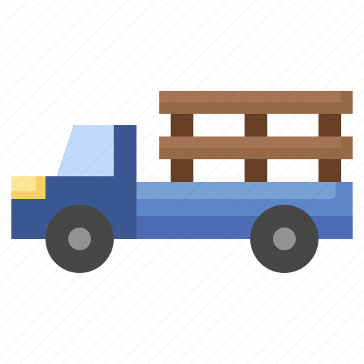 Pickup, car, farming, roll, haystack, hay, truck icon - Download on Iconfinder