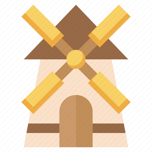 Farm, agriculture, farming, wind, gardening, mill, windmill icon - Download on Iconfinder