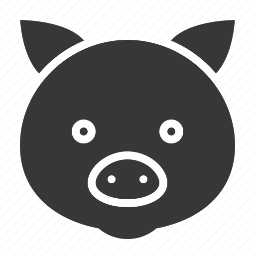Animal, farm, farming, pig, pig face icon - Download on Iconfinder