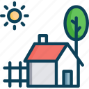 barn, farm house, garden, garden house, garden tool