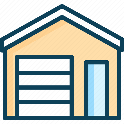 Storage garage, storehouse, storeroom, supplies, vehicle icon - Download on Iconfinder