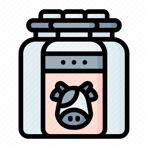 Cow, udder, milk, bucket, farm icon - Download on Iconfinder