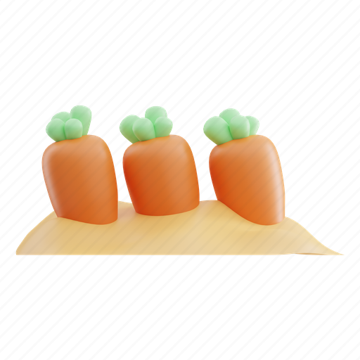 Carrot 3D illustration - Download on Iconfinder