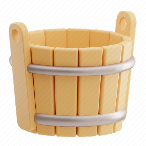 Bucket 3D illustration - Download on Iconfinder