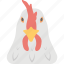chicken head, cock, food, poultry farm, rooster 