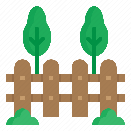 Farm, fence, garden, nature, tree icon - Download on Iconfinder