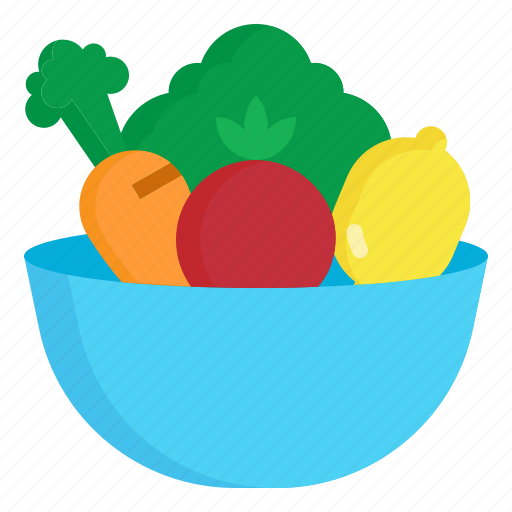 Bowl, farm, food, salad, vegetable icon - Download on Iconfinder