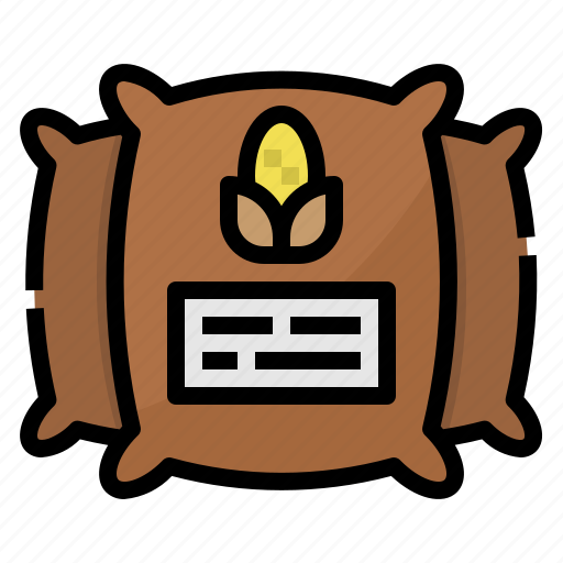 Bag, corn, farm, fertilizer, seed icon - Download on Iconfinder