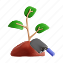 planting, farming activity, 3d icon, 3d illustration, farming, agriculture, crop cultivation, seed sowing 
