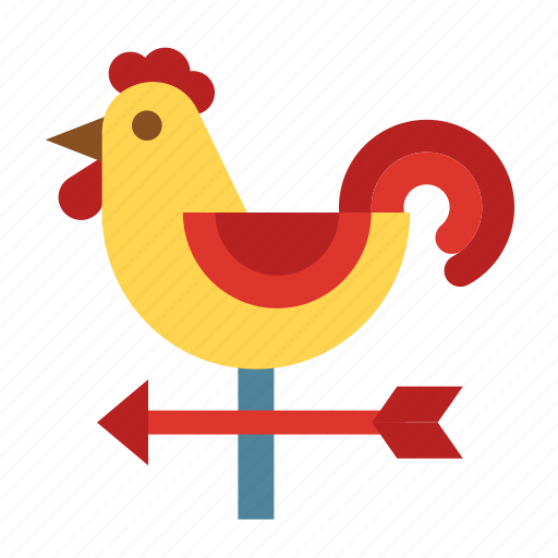Wind, vane, weathercock, rooster, weather, cock, direction icon - Download on Iconfinder