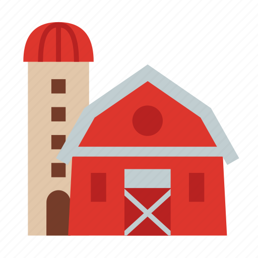 Barn, farm, agriculture, farmhouse, building, farming, silo icon - Download on Iconfinder