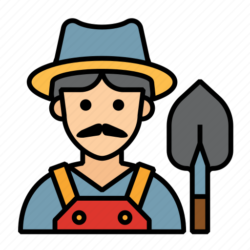 Farmer, village, man, avatar, farming, gardening, agriculturist icon - Download on Iconfinder