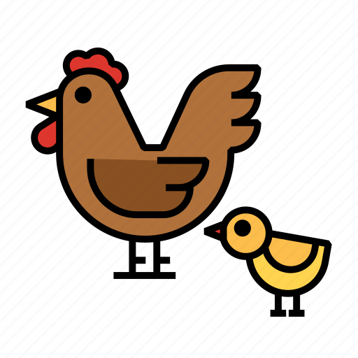 Chicken, fowl, hen, farm, chick, animal, agriculture icon - Download on Iconfinder