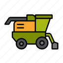 harvester, agriculture, harvest, machinery, farming, transportation, combine