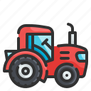 tractor, agriculture, farm, vehicle, transportation