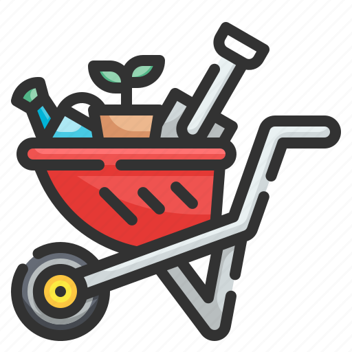 Wheelbarrow, equipment, plant, cart, barrow icon - Download on Iconfinder