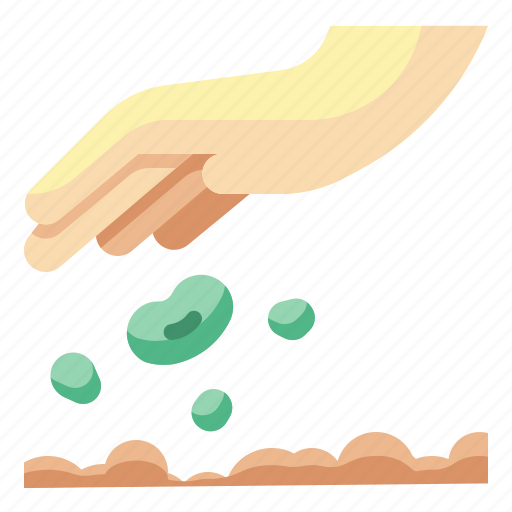 Seed, hand, soil, planting, sprout icon - Download on Iconfinder