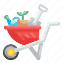 wheelbarrow, equipment, plant, cart, barrow