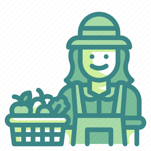 Woman, farmer, harvest, farm, avatar icon - Download on Iconfinder