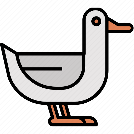 Duck, farm, aquatic, birds, animal, farming, wildlife icon - Download on Iconfinder