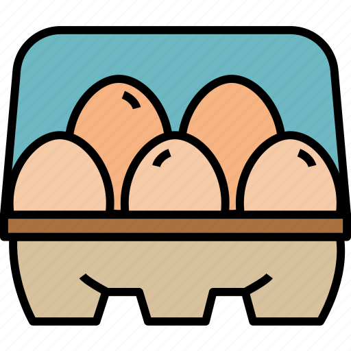 Eggs, farm, food, egg, carton, farming, protein icon - Download on Iconfinder