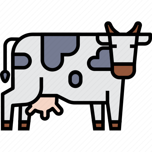 Cow, cattle, farm, milk, farming, livestock, agriculture icon - Download on Iconfinder