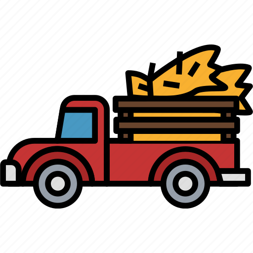 Pickup, truck, vehicle, car, transportation, farm, gardening icon - Download on Iconfinder