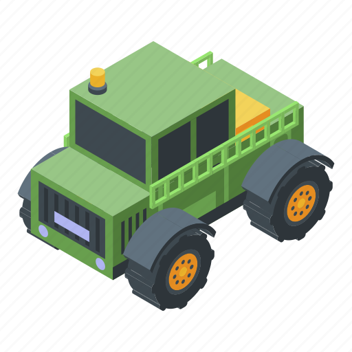Business, car, cartoon, farm, isometric, tractor icon - Download on Iconfinder