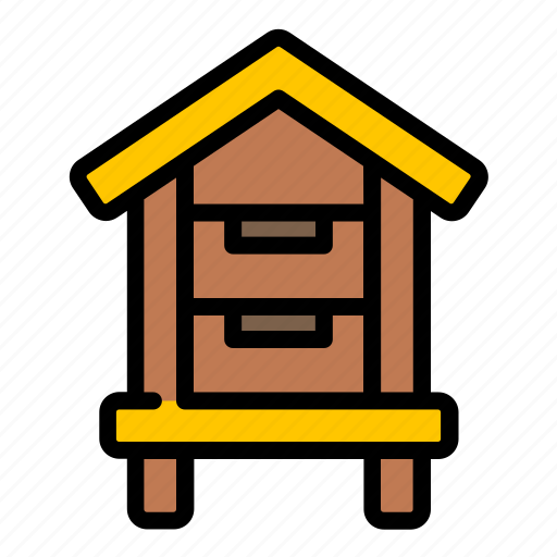 Farm, farming, farmer, bee, house, hive, beekeeper icon - Download on Iconfinder