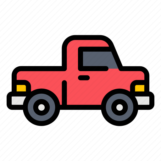 Farm, farming, farmer, pickup, truck, vehicle, delivery icon - Download on Iconfinder