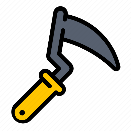 Farm, farming, farmer, scythe, tool, blade, garden icon - Download on Iconfinder