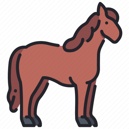 Animal, equine, farm, horse, mammal, nature, wild icon - Download on Iconfinder