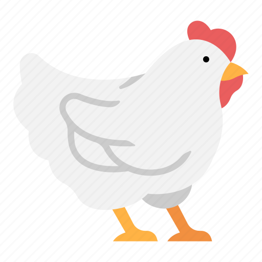 Animal, chicken, farm, food, hen, meat, poultry icon - Download on Iconfinder