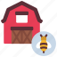 bee, farm, agriculture, bees, building 