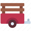 farm, trailer, agriculture, vehicle, transport