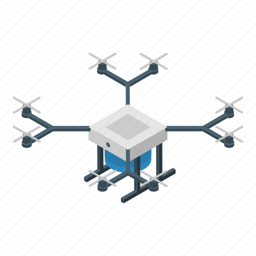 Business, cartoon, drone, isometric, logo, professional, silhouette icon - Download on Iconfinder