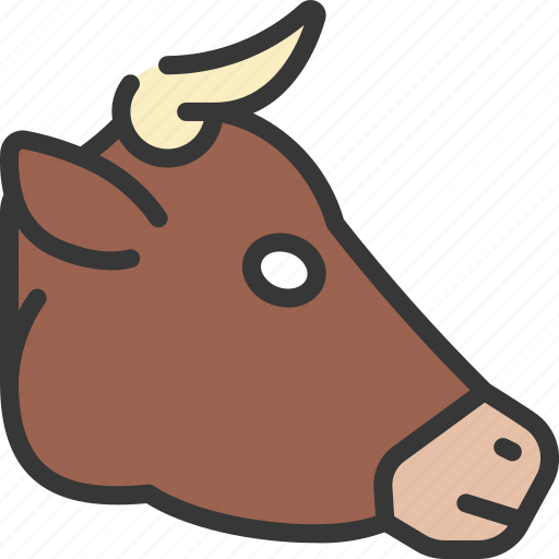 Cow, face, agriculture, farm, animal icon - Download on Iconfinder