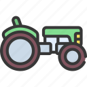 old, tractor, agriculture, farm, vehicle