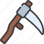 scythe, tool, agriculture, farm, weapon 