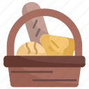bread, food, basket, market, grocery, bakery, breads