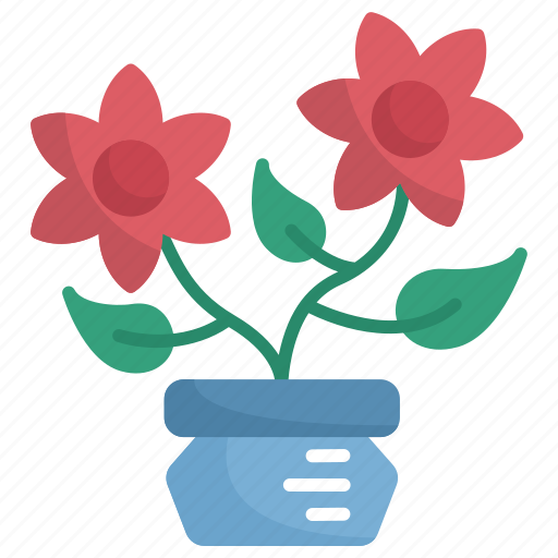Flower, botanical, flower pot, plant, botanic, garden, pot icon - Download on Iconfinder