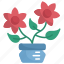 flower, botanical, flower pot, plant, botanic, garden, pot 