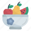 fruit, food, fresh, bowl, watermelon, pear, fruit salad 