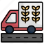truck, transporation, delivery truck, vehicle, farm, road, deliver 