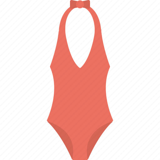 Female swimsuit, glamour, red swimsuit, swimming costume, swimwear icon - Download on Iconfinder
