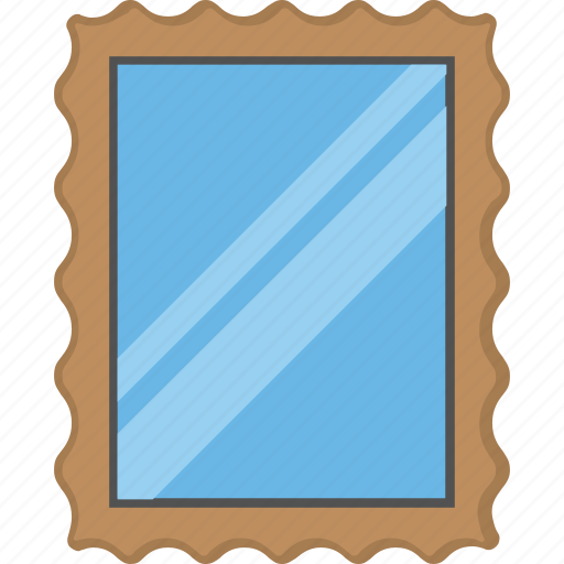 Beauty, looking mirror, mirror, mirror with frame, wall mirror icon - Download on Iconfinder