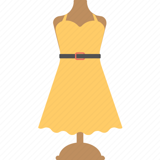 Fashion dress, mannequin, mannequin with dress, sewing project, tailor mannequin icon - Download on Iconfinder